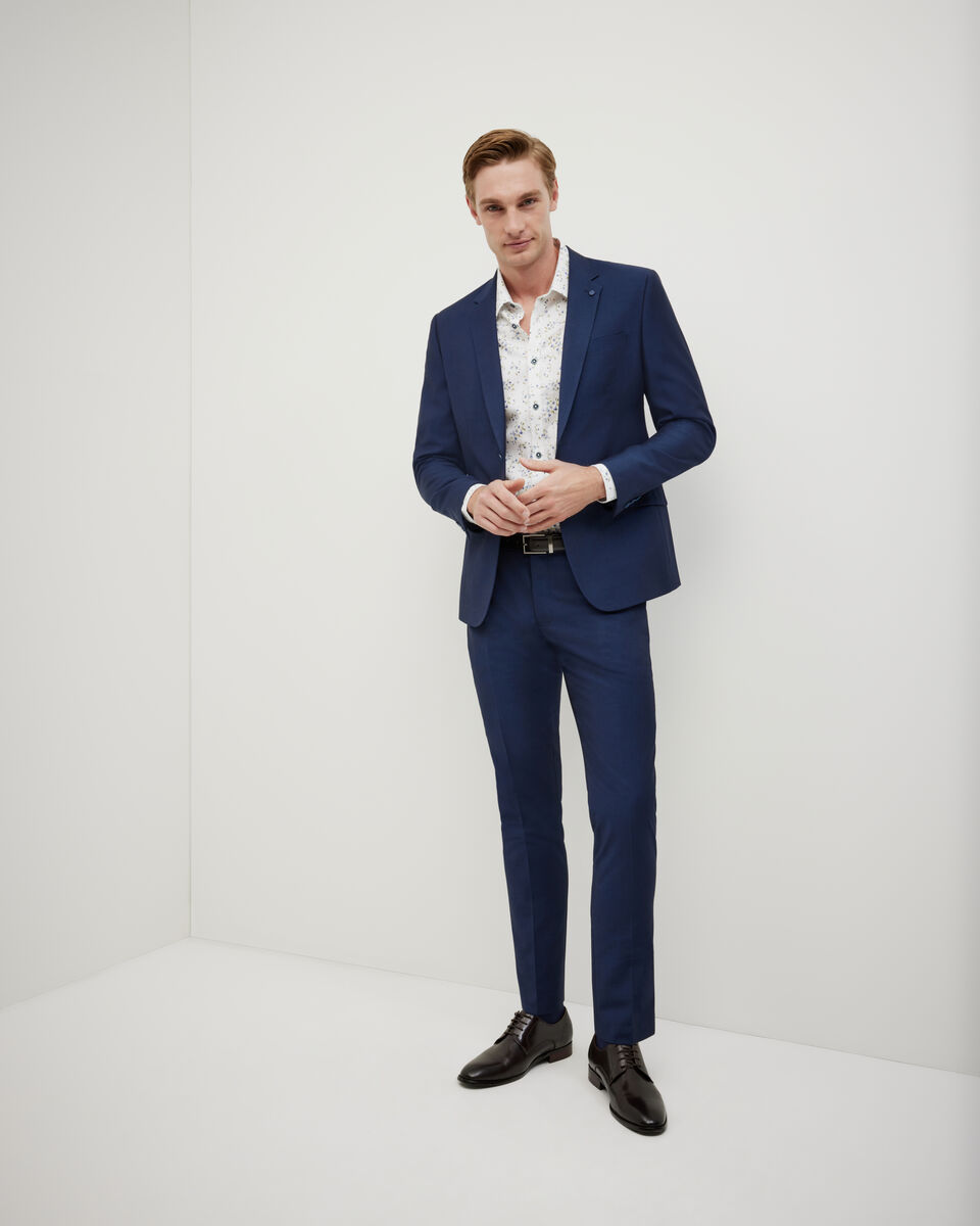 Ultra Slim Fit Two-Tone Tailored Jacket, Navy, hi-res